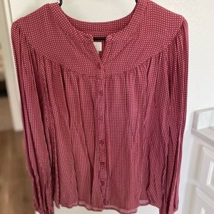 A new day womens medium deep blush blouse